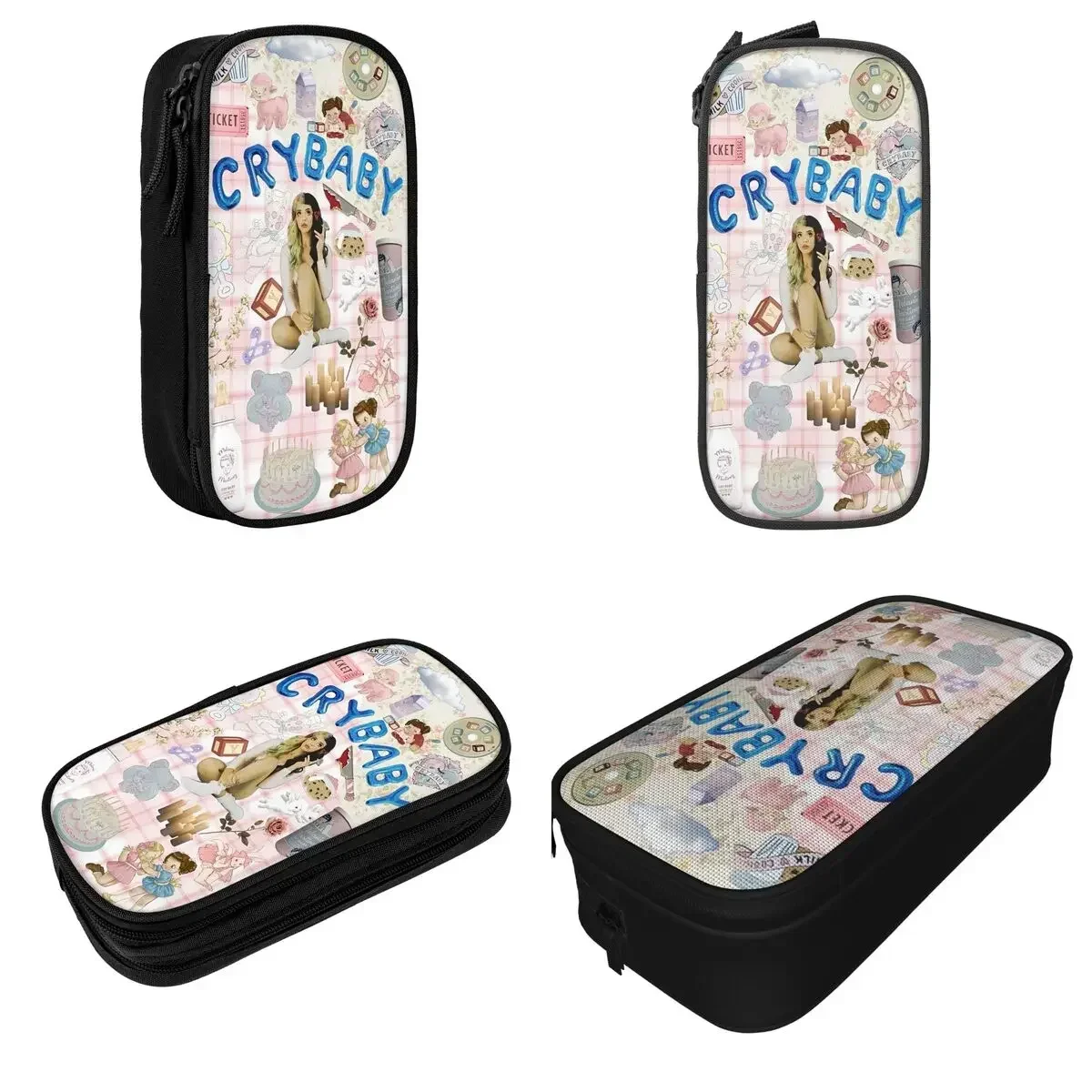 

Fun Melanie Cry Baby Martinez Album Pencil Case Trilogy Tour Pen Holder for Girl Boy Big Capacity Pencil Bags School Supplies