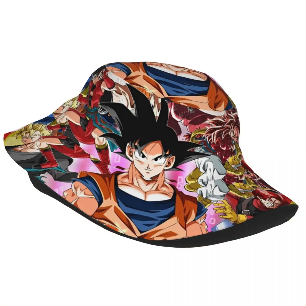 Dragon Ball Z Japan Cartoon Bucket Hats for Teen Summer Vocation DBZ Goku Sun Hat Stylish for Outdoor Sports Fishing Caps