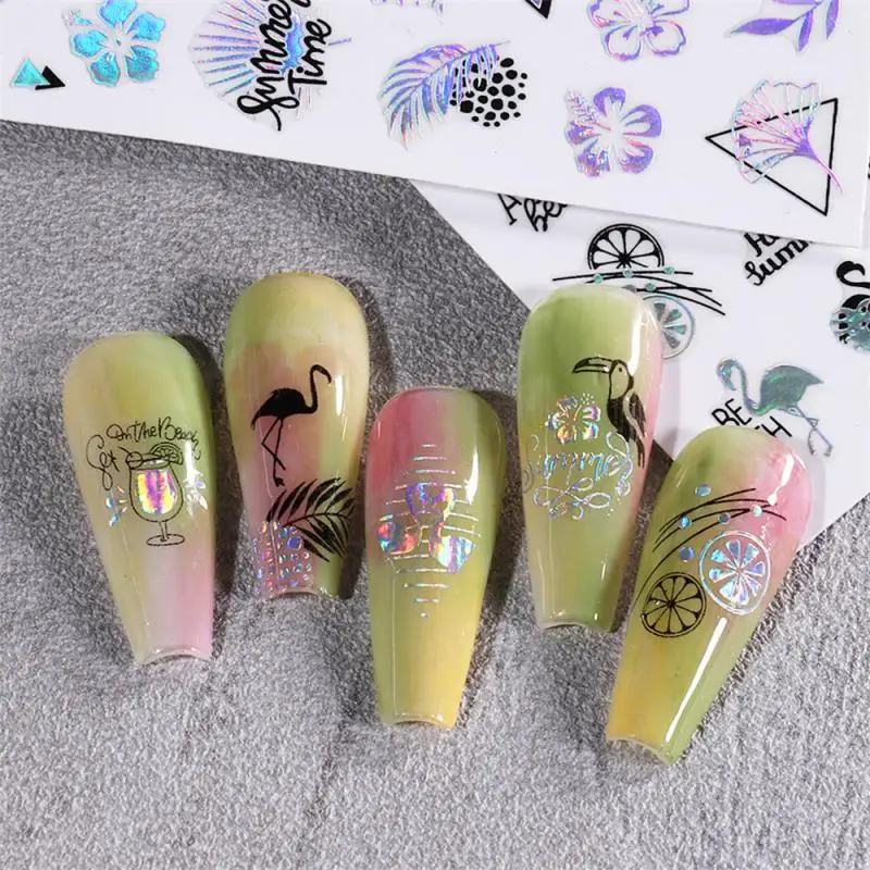 สติกเกอร์เอฟเฟกต์ติดทนนาน สร้างเล็บสวยงาม ตกแต่งเล็บ สร้างการออกแบบเล็บที่สวยงาม เพิ่มสีประกาย