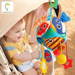 Baby Soft Hanging Rattle, Car Seat Stroller Toys with Plush Animal C-Clip Ring for Infant Babies Boys and Girls toys