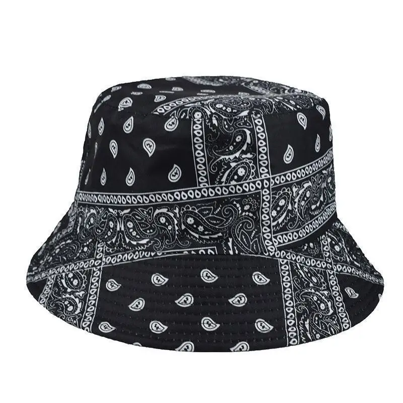 Summer Bucket Hats Women\'s Embroidery Hip Hop Panama Bob Caps Folded Beach Sun Fisherman Hat For Ladies