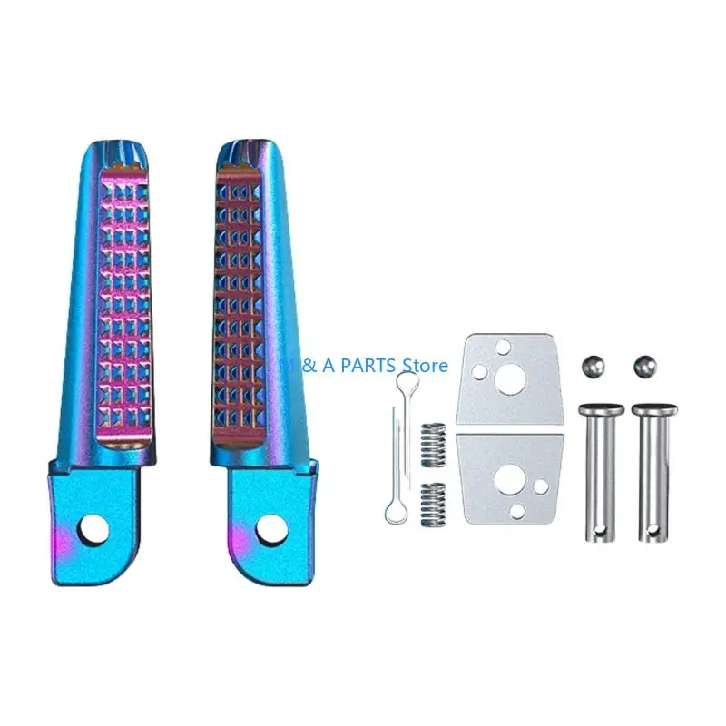 U1JF 1 Pair Motorcycle Rear Footpeg Supports for 150 CB190R Replacement Left Right Side Foot Pegs Foot Rest Bracket