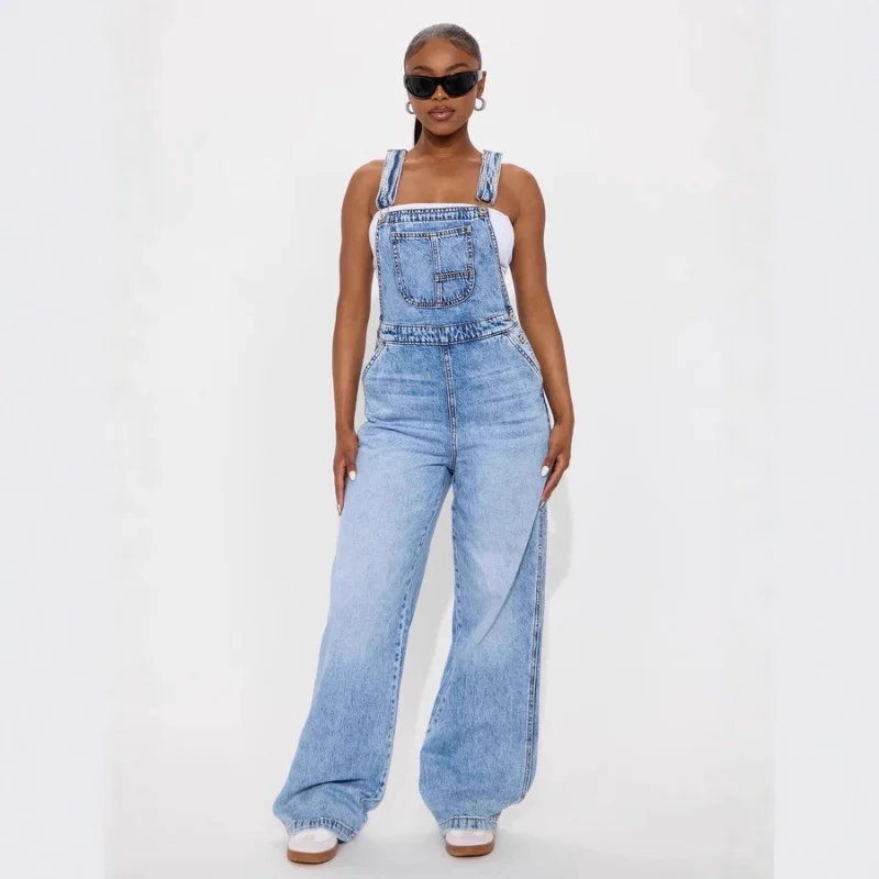 

Hot Sale Women'S Jeans New Style Elegant Fashion Washed Overalls
