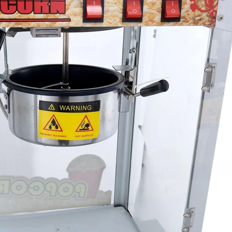 Picture 5: Commercial popcorn machine Swing stall Electric popping machine Spherical popcorn flower machine