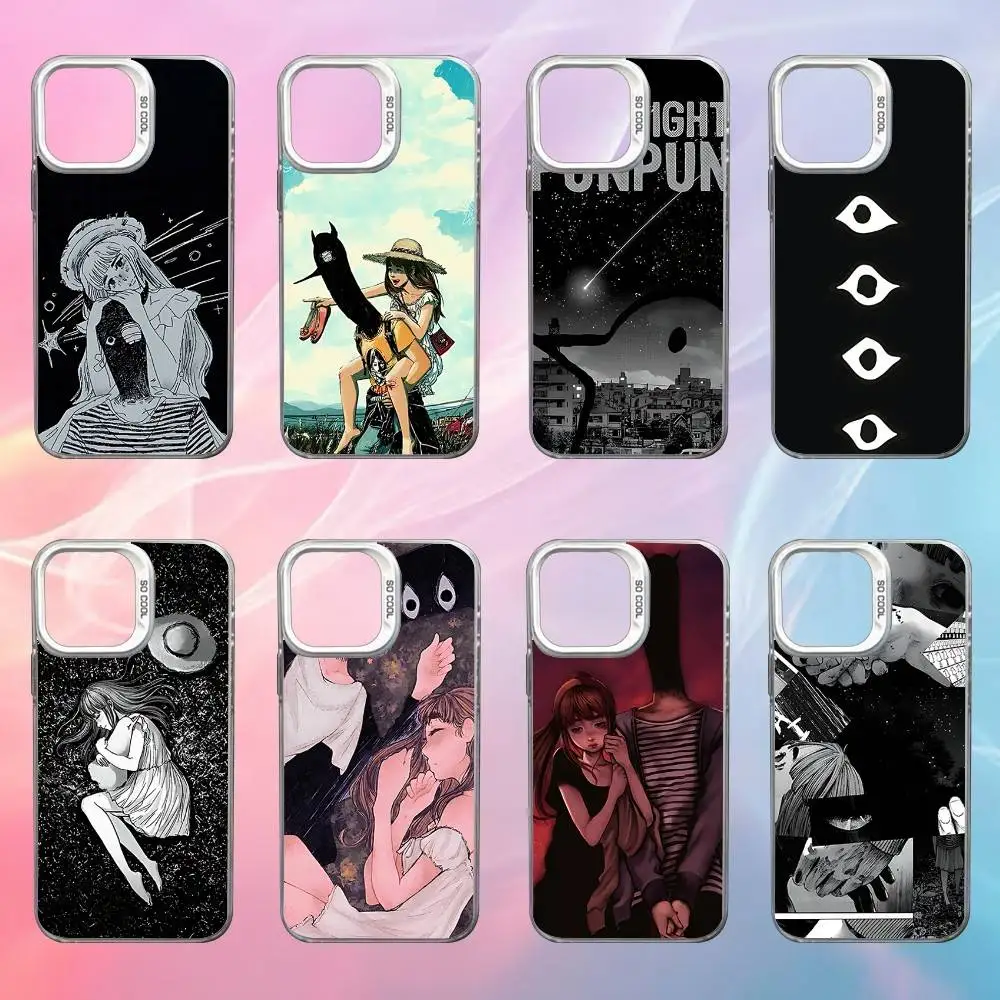 

Goodnight Oyasumi Punpun Phone Case For iPhone 17,16,15,14,13,12,X,8,Pro,Max,Plus,SE4,Air,Mini White IMD HD Matte