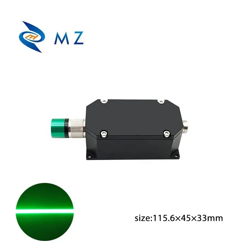 High Brightness Adjustable Focusing 520nm 500mw 1000mw 1400mw Industrial Grade TTL/PWM Long Life Green Line Laser Diode Module