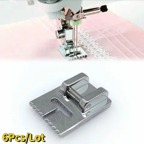 6Pcs/Lot Household 5/7/9 Grooves Multi-Function Sewing Machine Tank Presser Foot for Sewing Machine Accessories