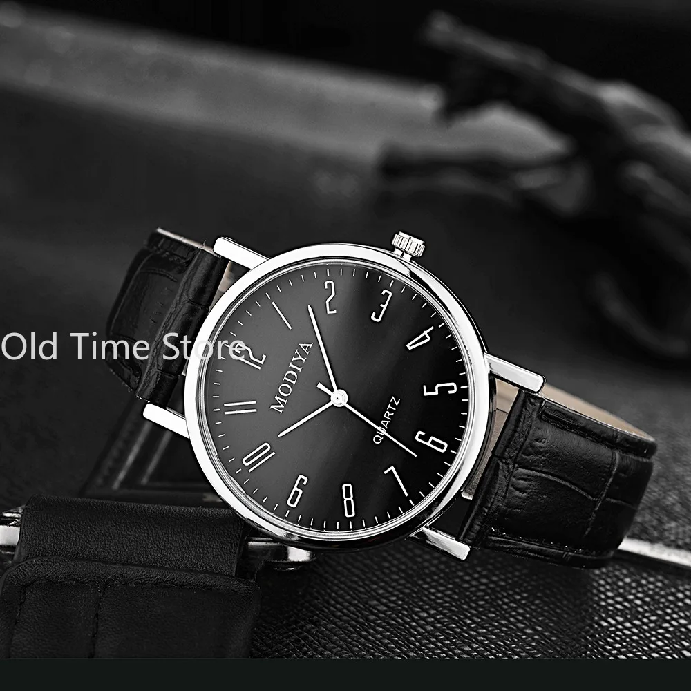 Men Watches Business Wrist Watch Luxury Leather Strap Analog Watches Quartz Wristwatches Clock Men Women Casual Simple Watch