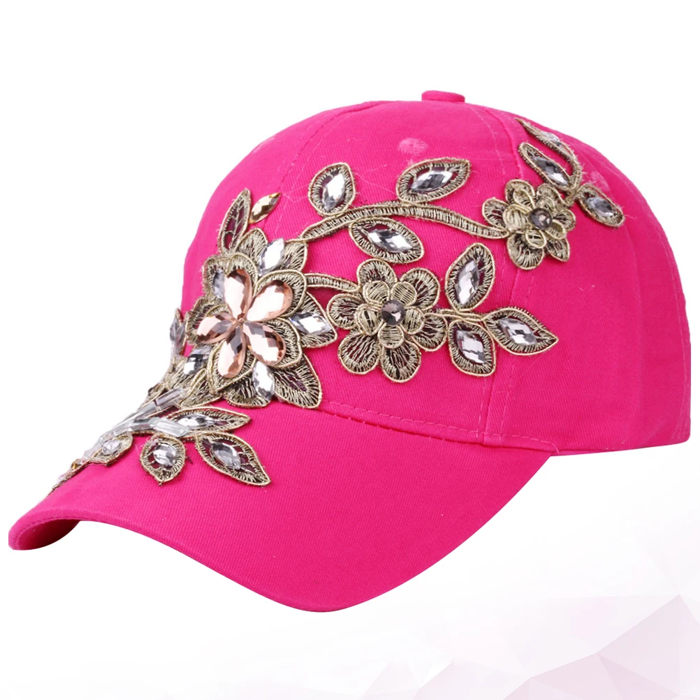

Golden Silk Flower Baseball Hat Fashion Casual Adjustable Cotton Cap for Kids Spring Summer Fall Outdoor Sports Scene