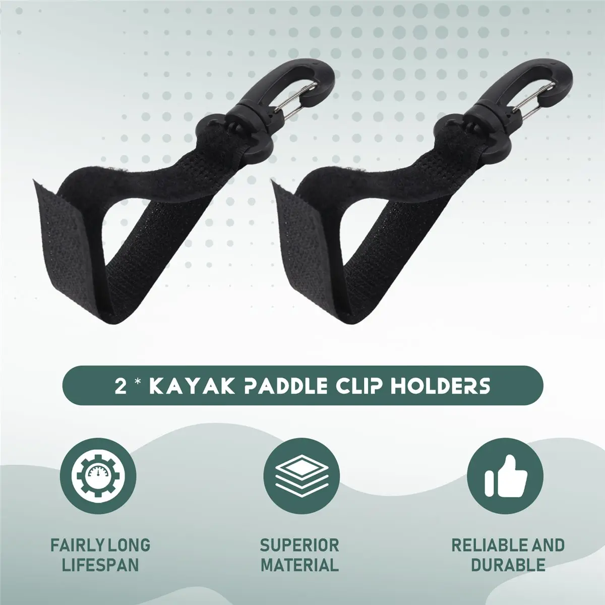 L79A Paddle Storage Clip Paddle Holder Kayak Boat Fishing Rod Holder Clip,Inflatable Boat Paddle Oar Strap Webbing