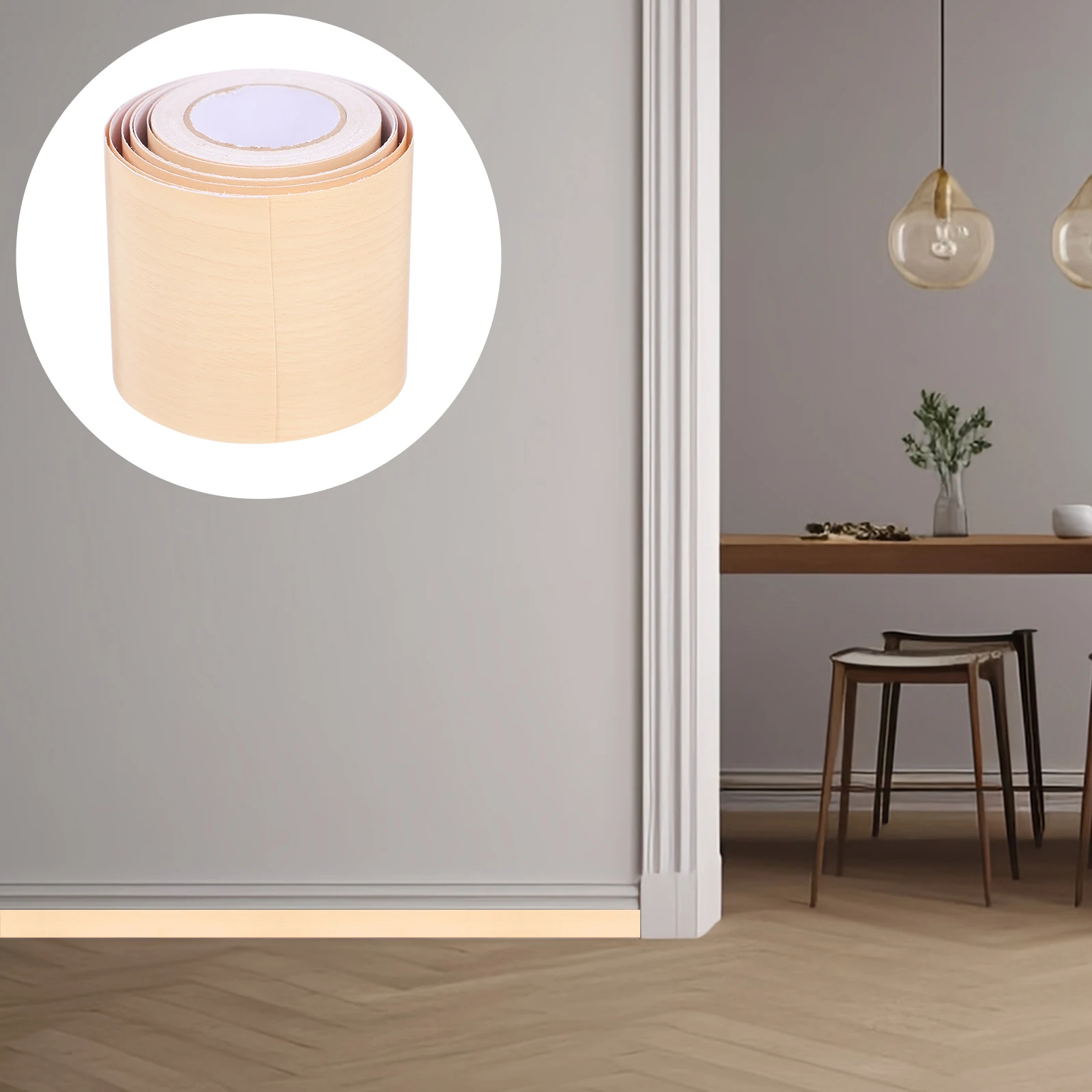 

2 Rolls Baseboard Decoration Skirting Baseboards Decorative Sticker for Wall Porch