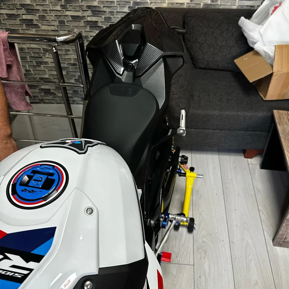 오토바이 부품 뒷좌석 커버 카울 험프 페어링 테일 패널, 탄소 섬유, BMW S1000 RR 2023 2024 S1000RR 액세서리