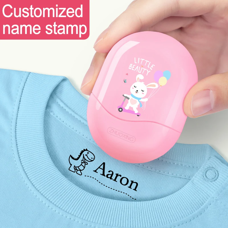 Custom Baby Name Stamp | Waterproof School Seal for Kindergarten | Non-Fading Student Gift & Personal Kids Art Supplies