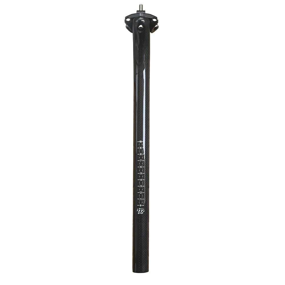 MTB Carbon Fiber Seat Post, Mountain and Road Bike Seatpost, 3K Matte, Glossy Bicycle Parts, No Logo, 27.2mm, 30.8mm, 31.6mm