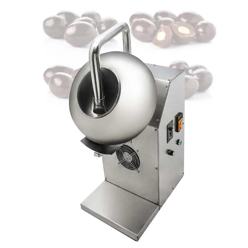 Peanut Sugar Coating Machine High Efficiency Chocolates Food Tablet Film  Hot and Cold Air Sugar Coating Maker Machine