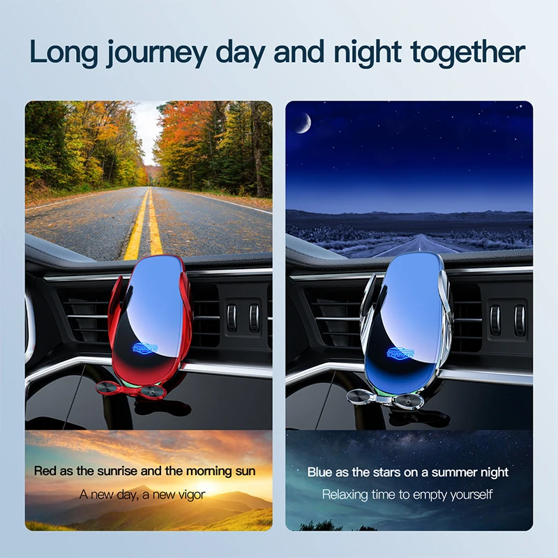 100% New Car Phone Holder Wireless Charger Magnetic USB Super Fast Charging For iPhone Samsung Xiaomi Infrared Induction