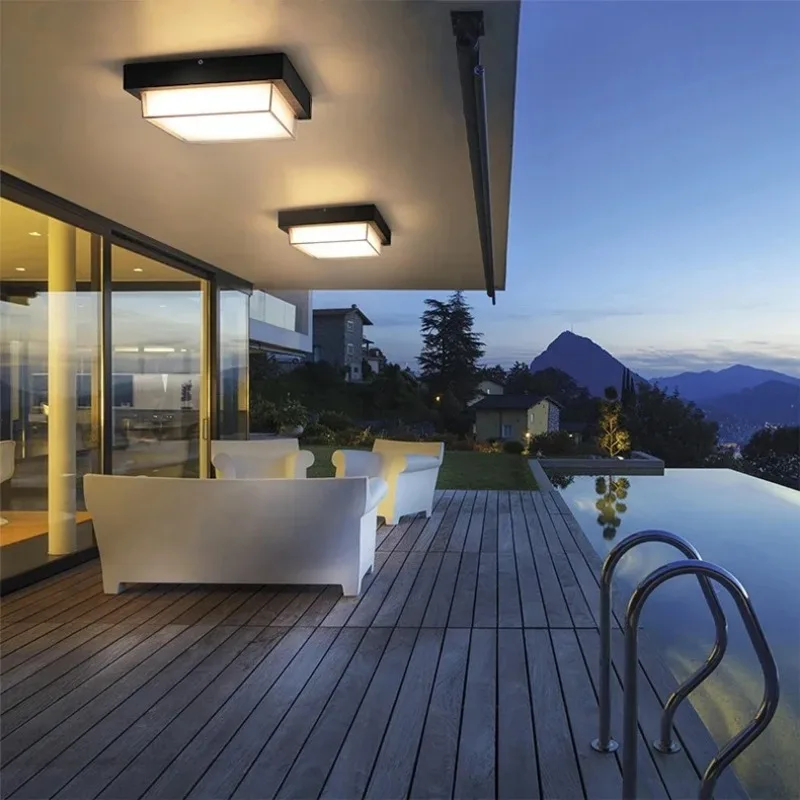 Imagem -03 - Estilo Moderno Led Impermeável Teto Luz Outdoor Corredor Luz Corredor Luz Varanda e Home Decor Iluminação Ac85265v