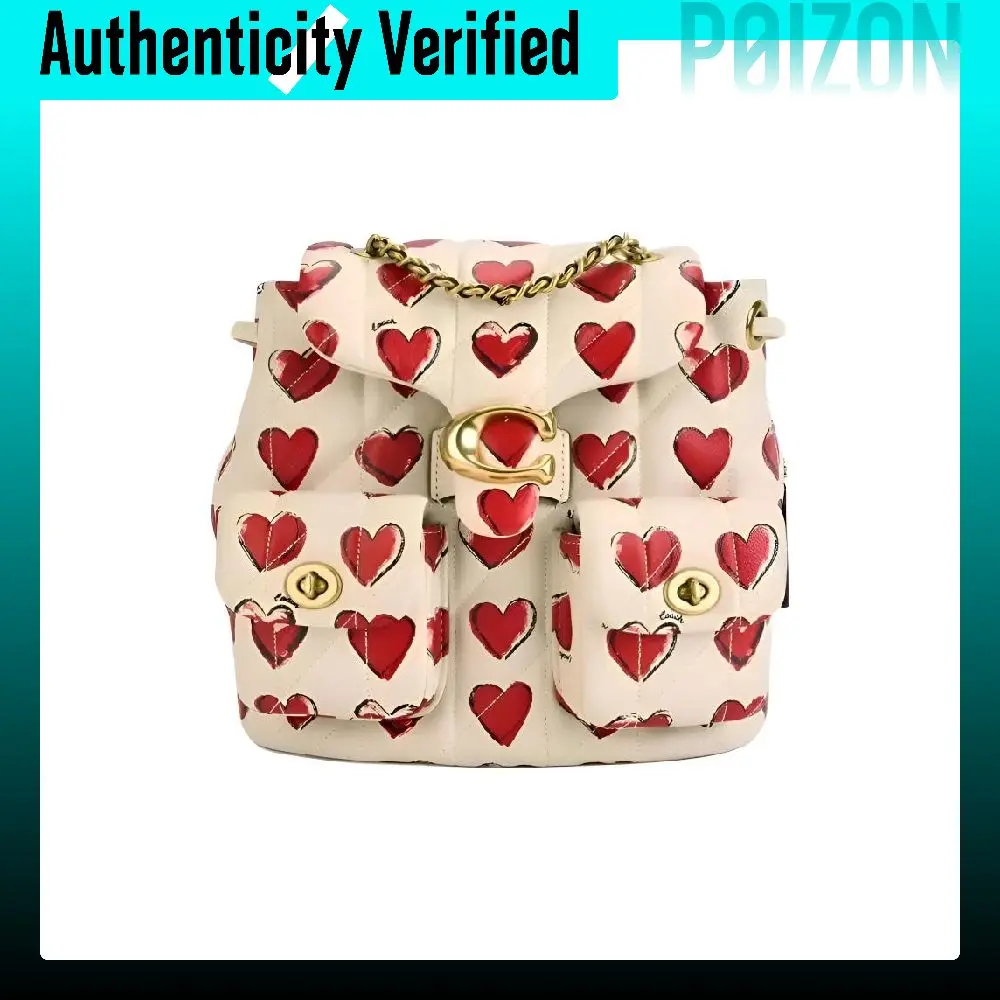 COACH Tabby Sheepskin Backpack Small Women's Multicolor CBR77-B4CAH