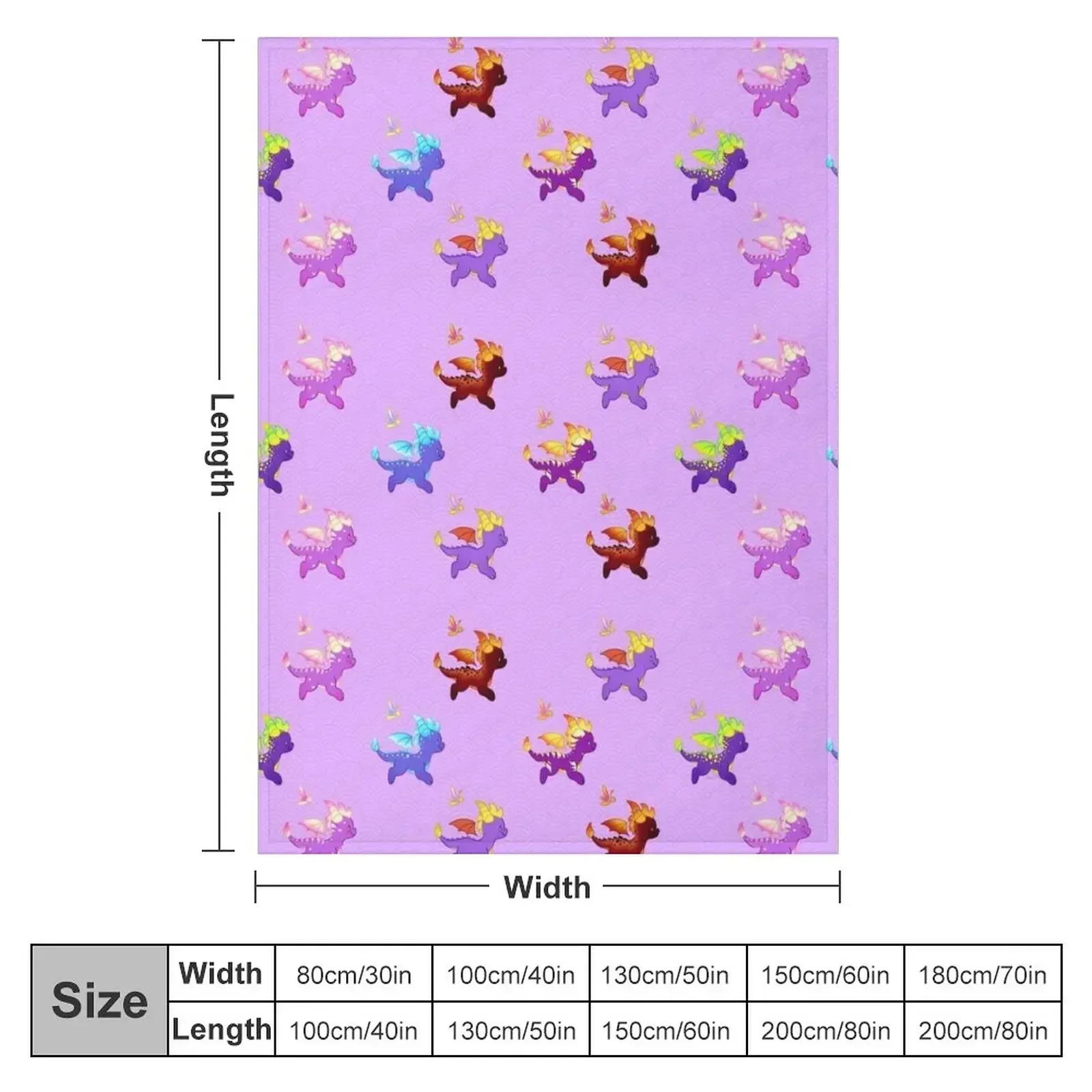 Spyro Pattern Throw Blanket halloween Designers Decoratives Personalized Gift Blankets