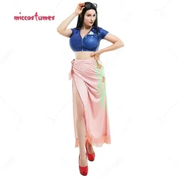HAIKYUU Women's Cosplay Costume Top and Floral Pattern Wrap Skirt Cosplay Costume Outfit +Tassel Outfits