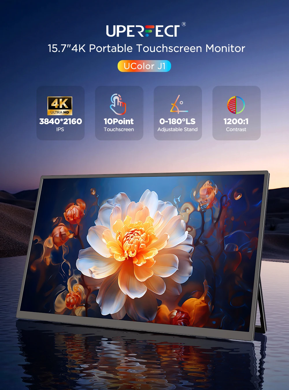 Moniteur portable tactile 4K U - Crt Monitor Stand avis et prix