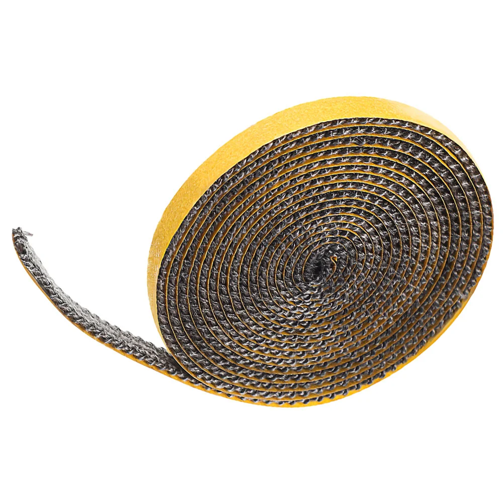 Furnace Door Sealing Flat Rope Self Adhesive Liner For Stove Pellet Gas Log Burner Fiberglass Fire Glue Tape