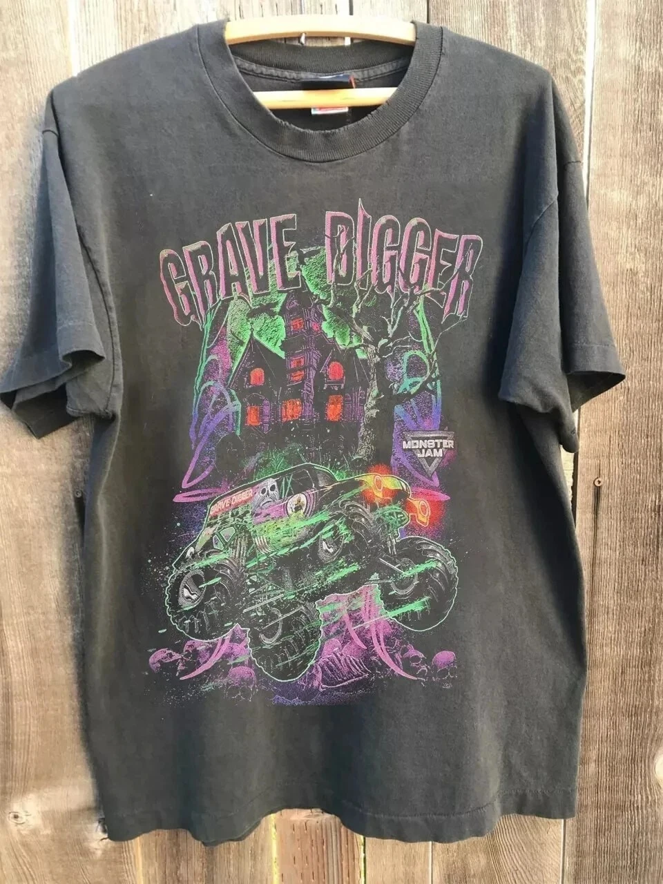 Summer Women's Grave Digger Race Team Monster T-shirt Pure Cotton and Breathable Short Sleeve Streetwear Oversized Loose Casual