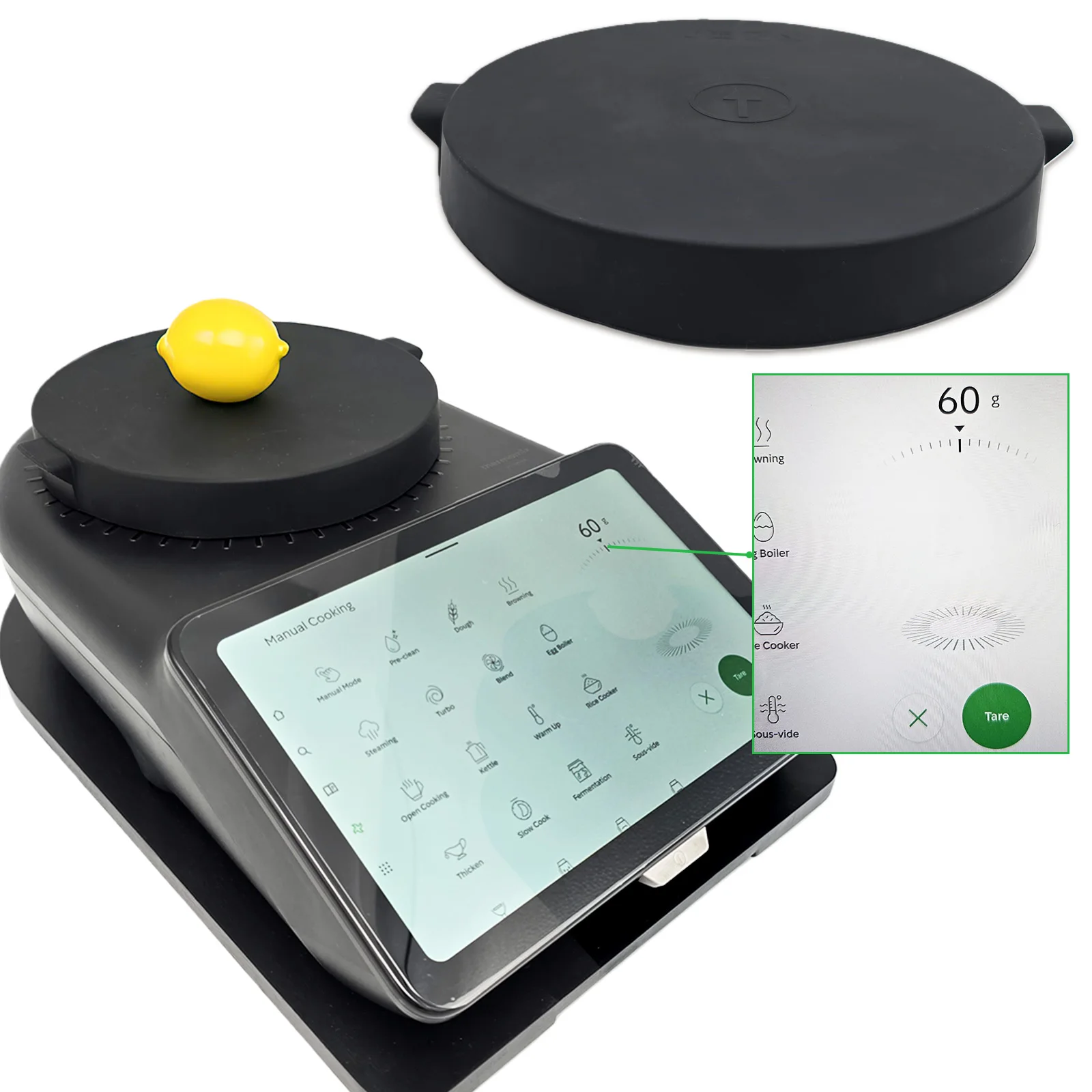 Compatible with Thermomix TM7 Silicone Cover for Weighing Protection, Protective Lid, Keeps Scale Area Clean