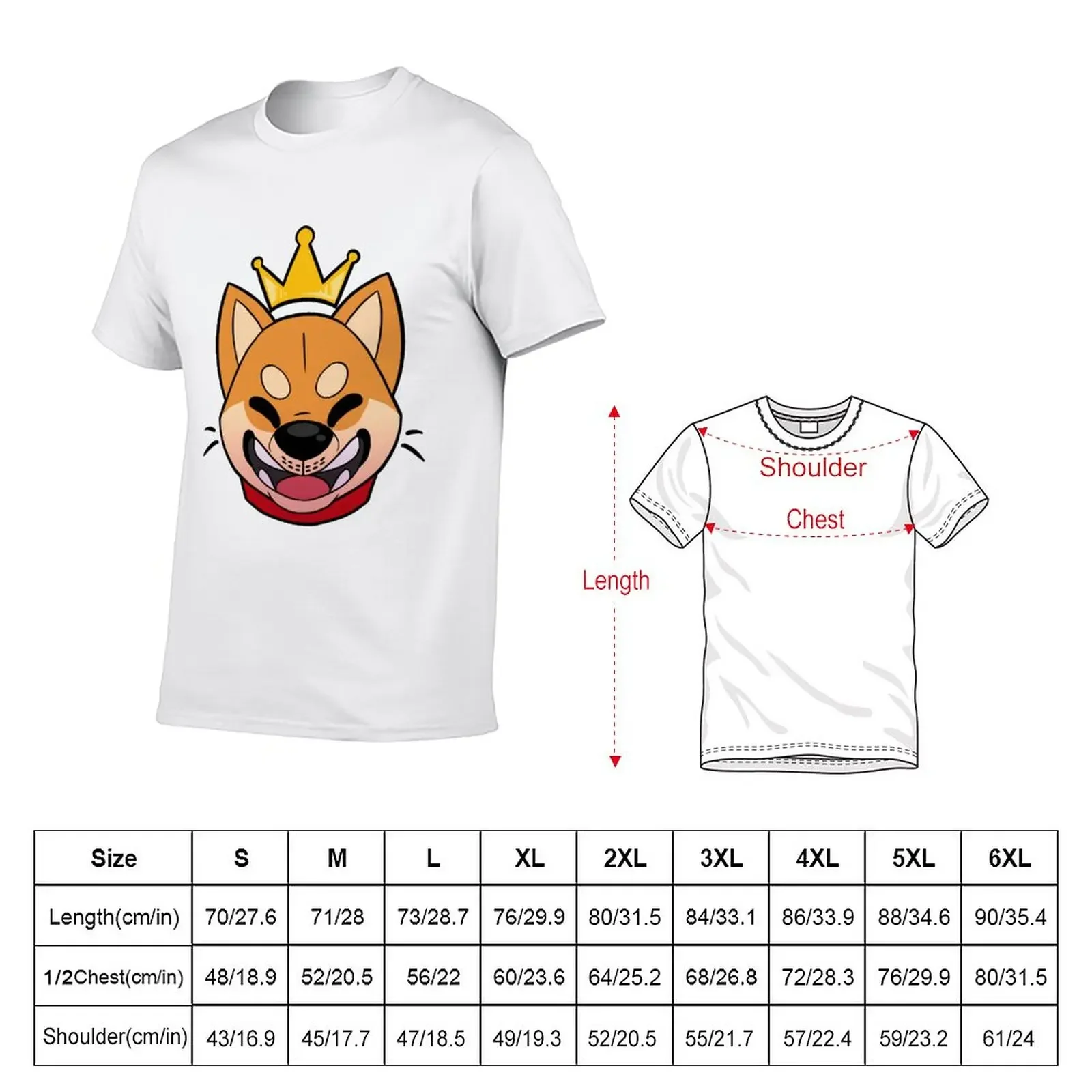 Shib Royalty T-Shirt blanks boys whites Men's cotton t-shirt