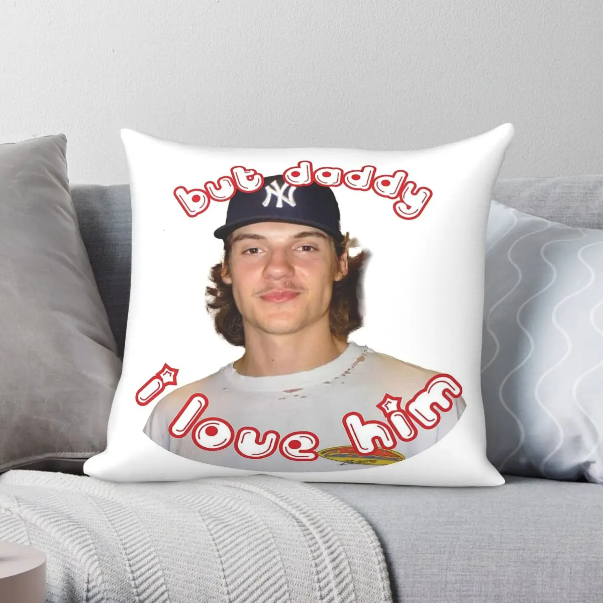 Matt Rempe Hockey Player Pillowcase Polyester Linen Velvet Printed Zip Decorative Pillow Case Room Cushion Cover