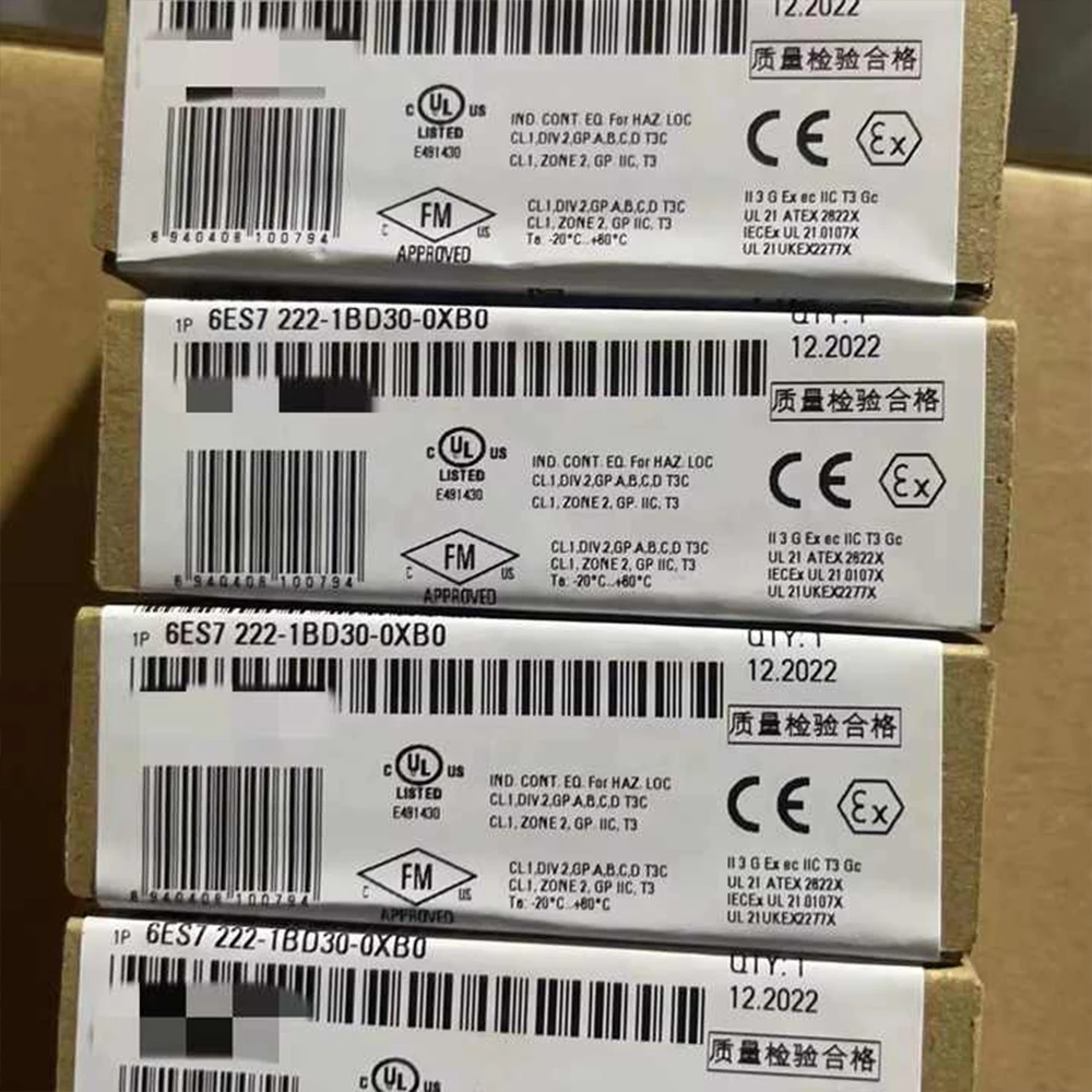 الإخراج الرقمي الصناعي 6ES7222-1BH32-0XB0 وحدة 16 DO 24V DC الترانزستور 0.5A PLC وحدة تحكم لأنظمة الأتمتة