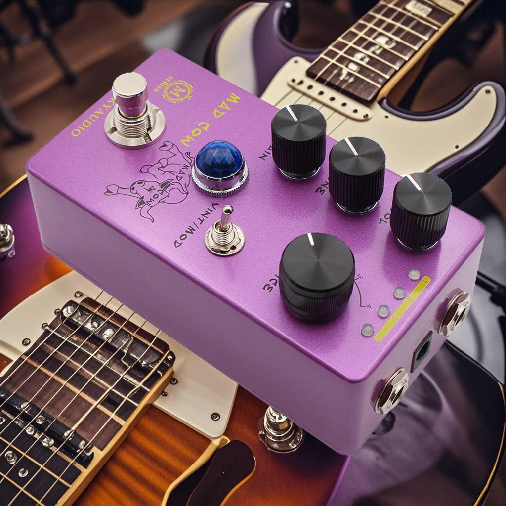 Guitar Bass Effect Pedal MAD COW Distortion MOSKYAUDIO DISTORTION Guitar Effector Four Models With True Bypass view 3