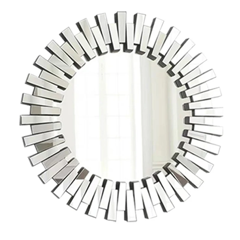 European American Glass Porch ADORns NEW MODERN ART  Large Decorative Mirror on Bathroom Wall