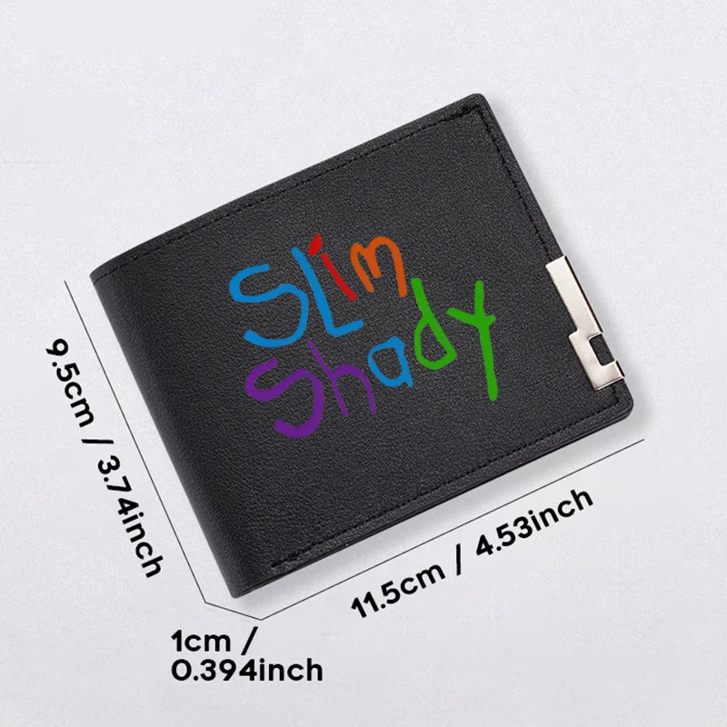슬림 쉐이디 PU 가죽 지갑 미니멀리스트 디자인 남성용 가볍고 내구성 있는 일상 비즈니스 패션 액세서리