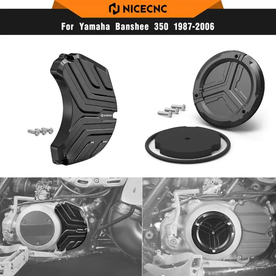 

Крышка сцепления и крышка водяного насоса NICECNC для Yamaha Banshee 350 1987-2006, замена 4L0-15431-01-00 2GU-15416-00-00, алюминий