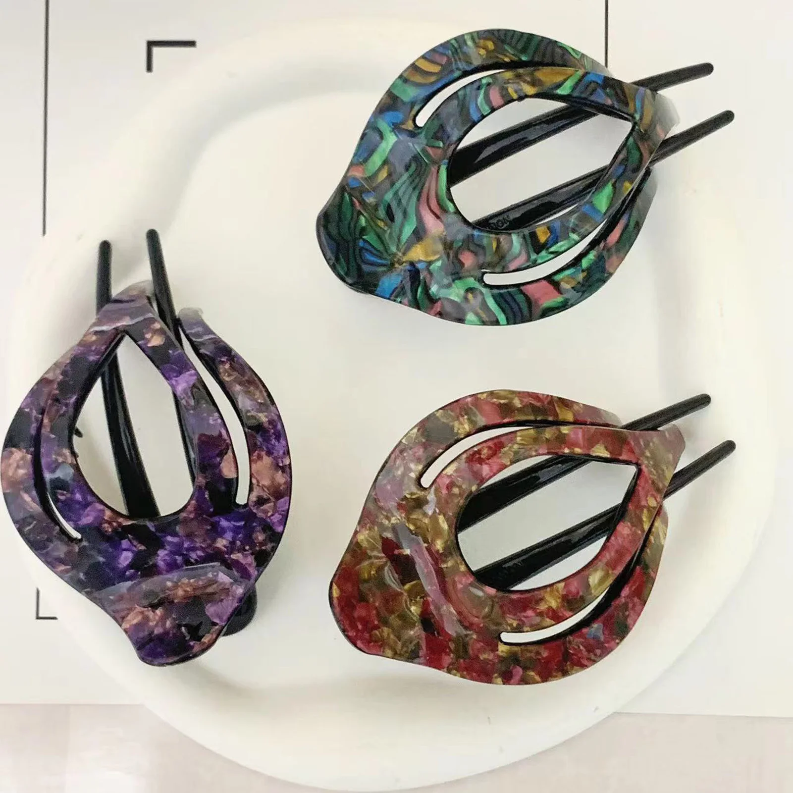 Crystal Rhinestone Three Prong Duckbill Hair Clip For Women Elegant Korean Style Hair Accessories For Daily Party Wedding Gift