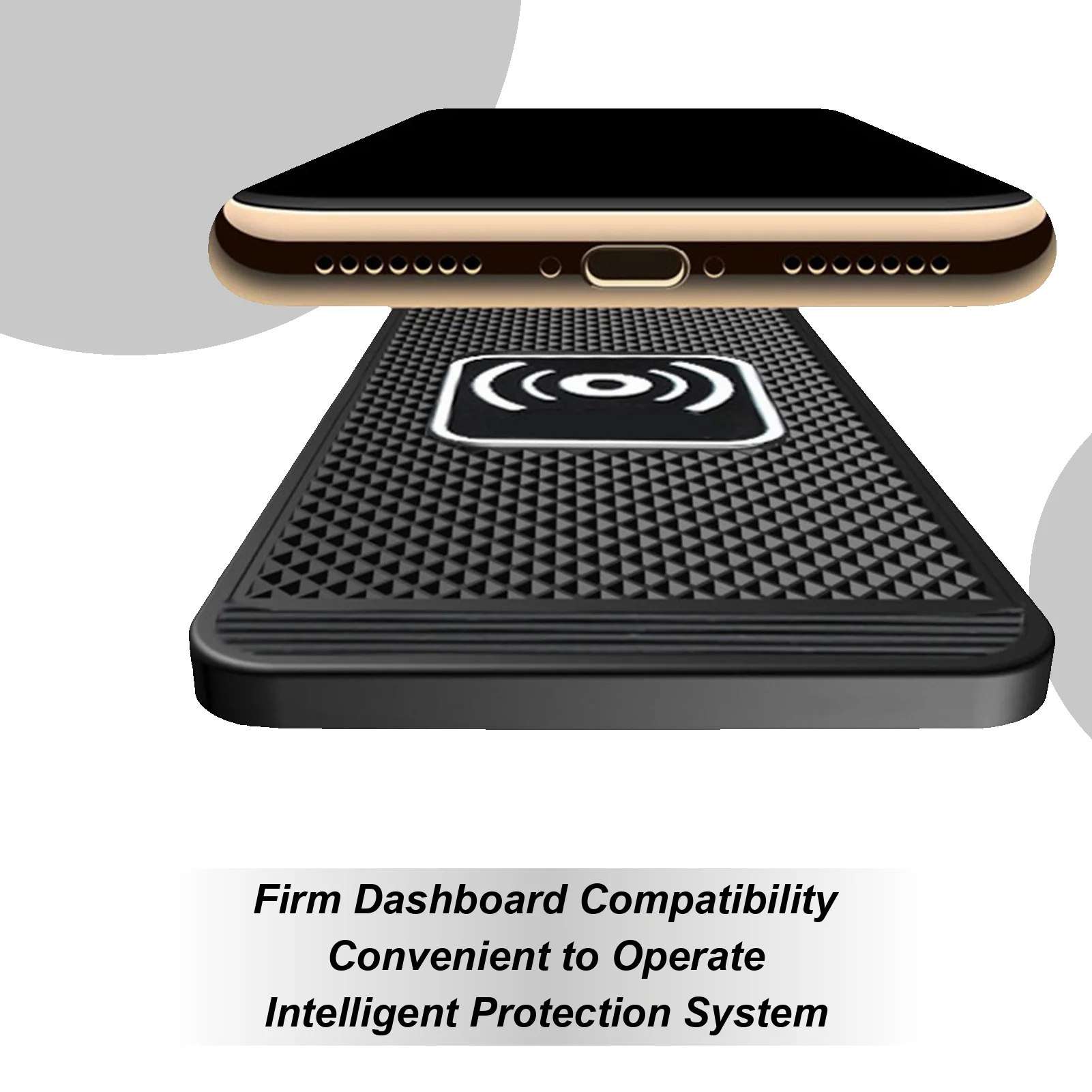 

Автомобильное беспроводное зарядное устройство, 39-дюймовый кабель, автоматическая сенсорная зарядная панель для телефона для приборной панели, путешествия, грузовика, поездки на дорогу