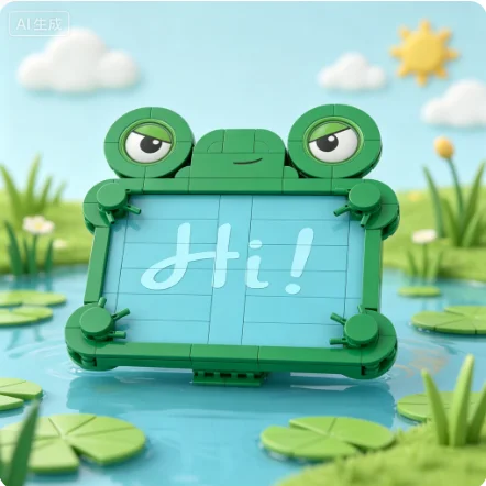 MOC 170+PCS  Theme Frog Tablet Creative DIY Building Block Models, Birthday Party Supplies, Festival Party Gifts view 4