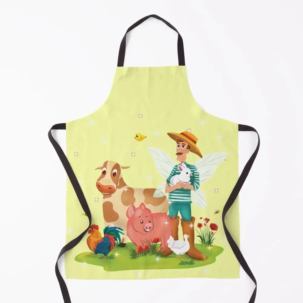 

Magical Fairy Farm Life With Jonathan The Fairy Farmer Apron Kitchen And Home Items cookings for women Apron