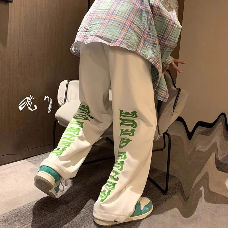 

Мужские повседневные брюки прямого кроя для осени и зимы, большие размеры, 300 Pou, новый дизайн, широкие свободные длинные брюки, комфортная посадка