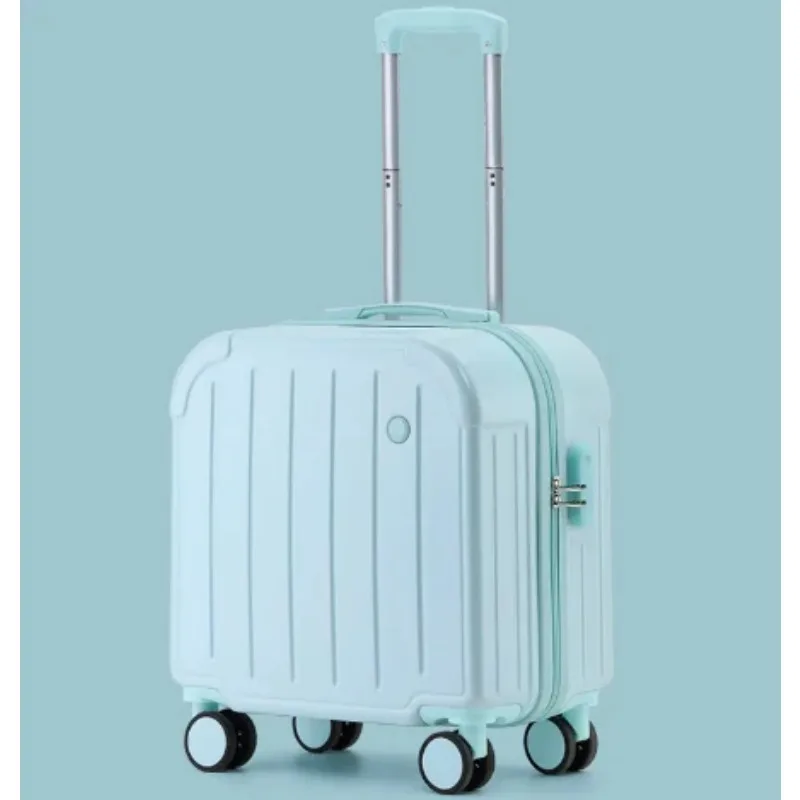 18 inch Lightweight Mini Suitcase Small Lightweight Boy/girl Trolley Case New Boarding Code Case Silent Universal Wheel Durable