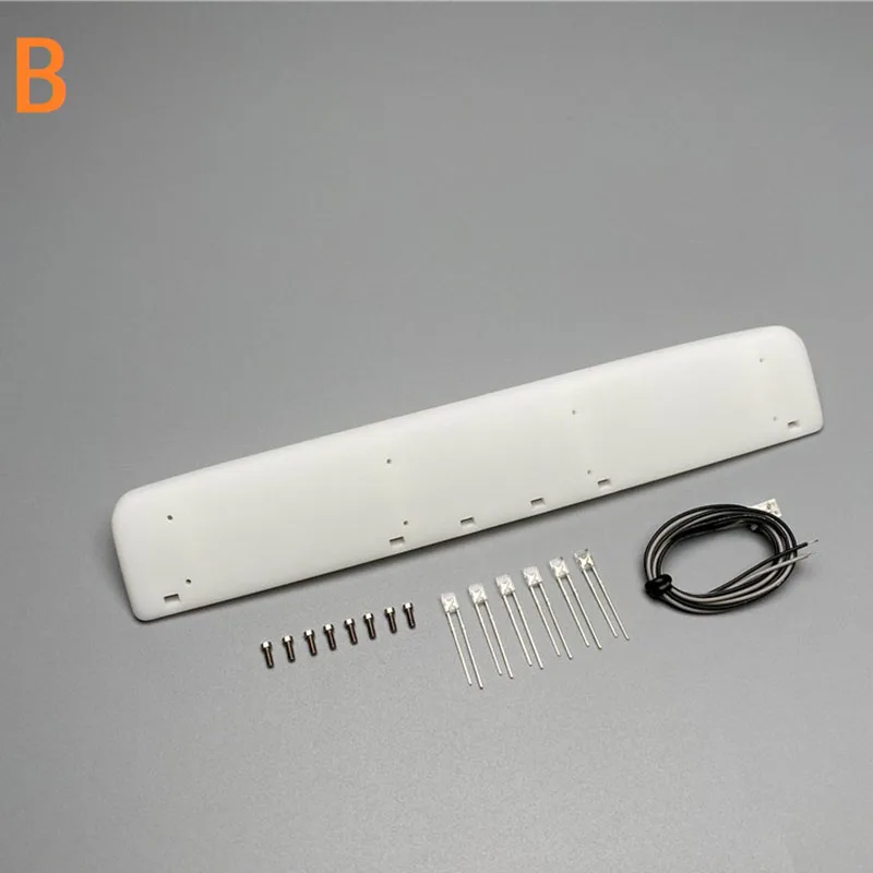 1pcs Plastic Sun Visor with LED Lights for Tamiya 1/14 RC Truck for MAN TGS Car