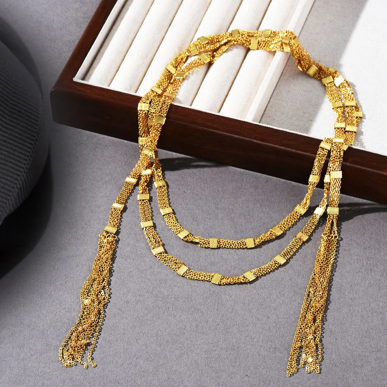 Jewelry & Accessories Fashion And Leisure Style Long Tassel Soft Necklace As A Team Gift For Women