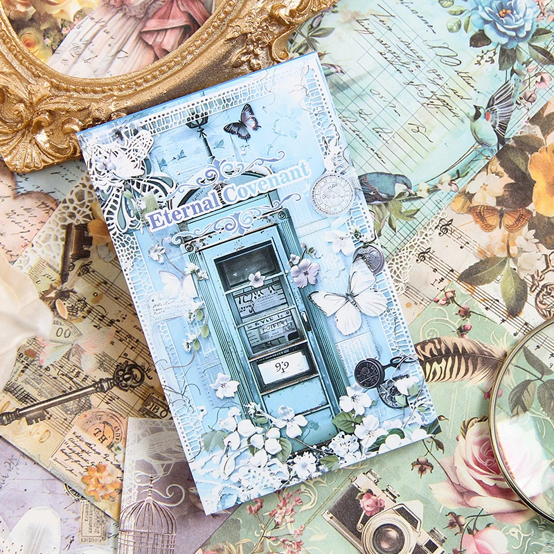 6 styles 50 pcs Dream waltz series material paper Junk Journal Planner Decorative Stickers Album Scrapbooking background paper