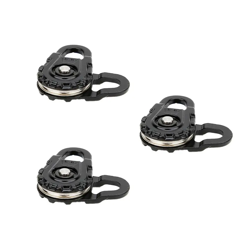 RC Car Crawler Alloy Winch Snatch Block Black Metal Pulley Set for 1 10 Scale for Axial SCX10 90046 TRX4 D90 MST