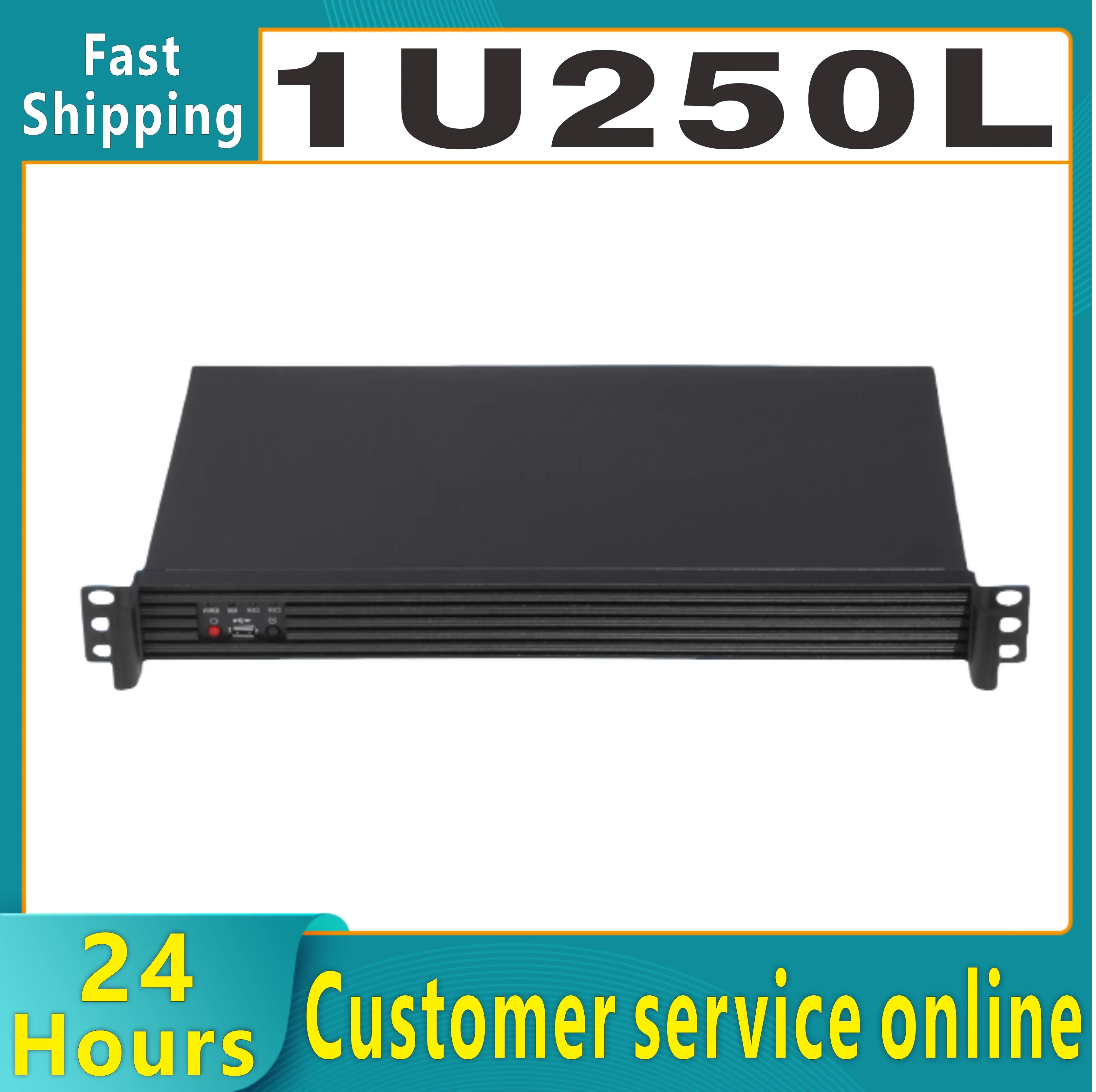 1U250L Short Box Router Software Router Firewall Industrial/POS Industrial Chassis ITX Chassis