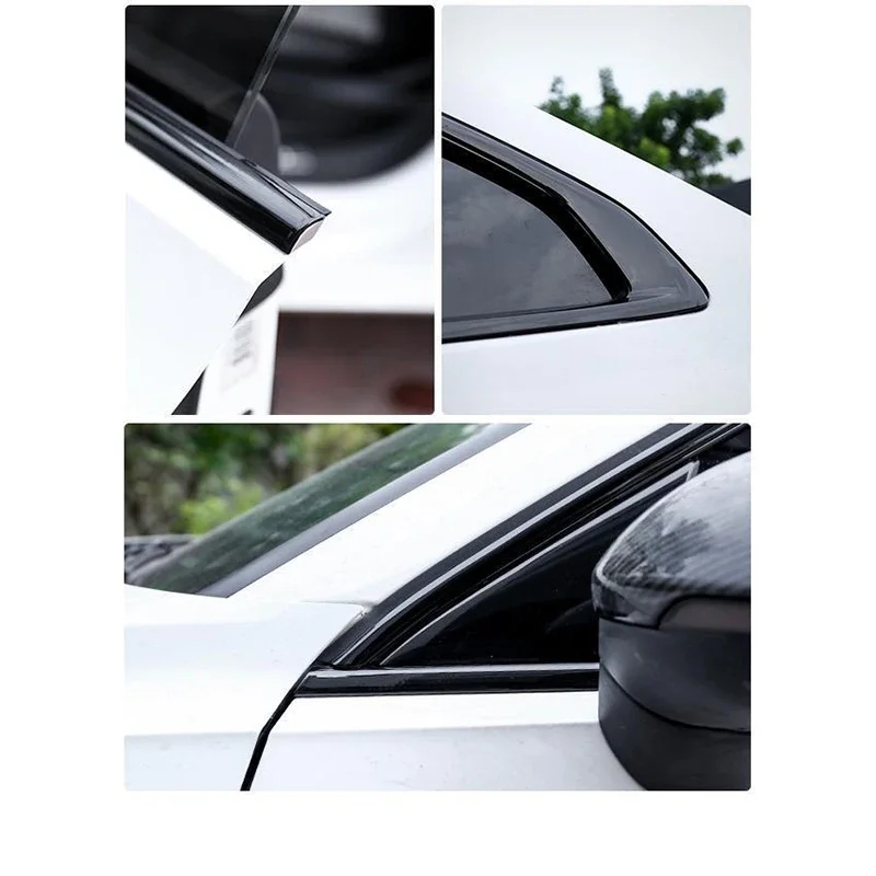 Car Accessories FIT For Volkswagen Arteon VW CC 2019-2023 stainless steel Black Car Window Sill Trim Molding Cover trim 10PC