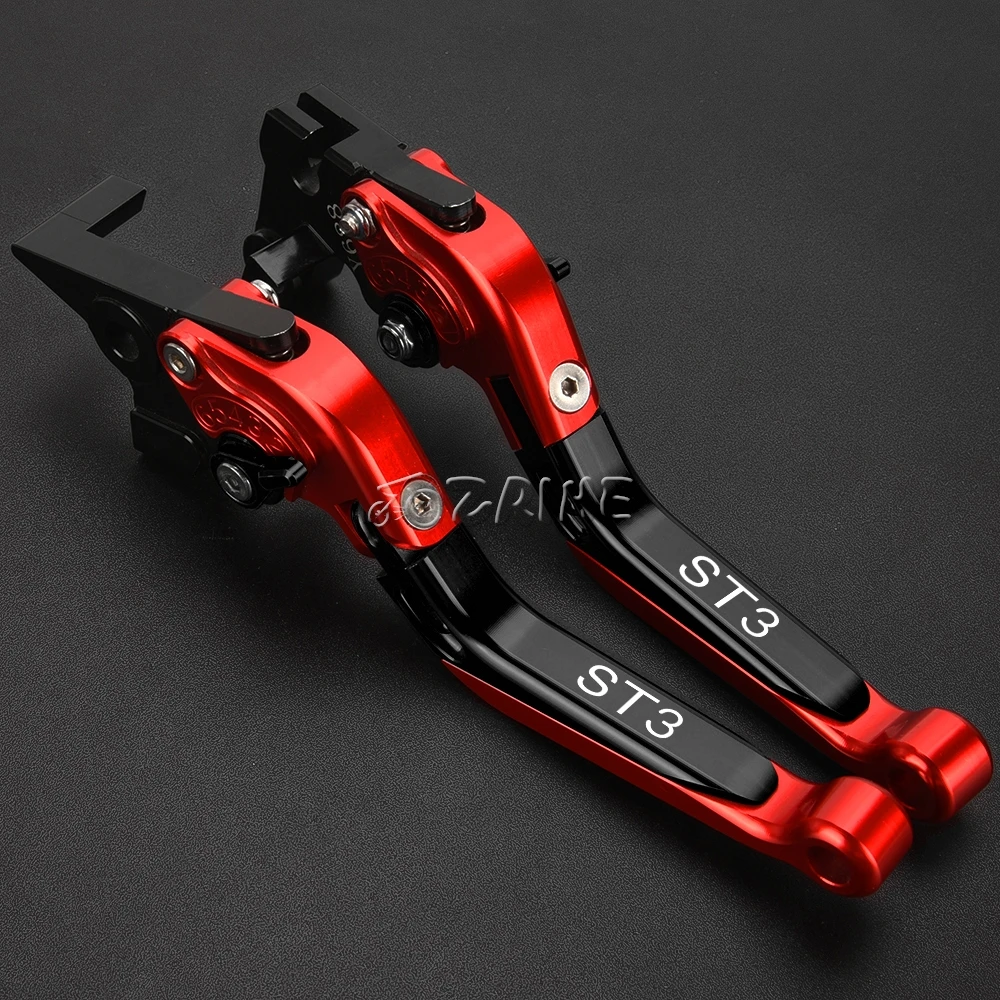 

Floding Motorcycle Accessories Aluminum Brake Clutch Levers Hand Grips Ends For DUCATI ST3 S T 3 st3 ABS 2003-2007 2006 2005