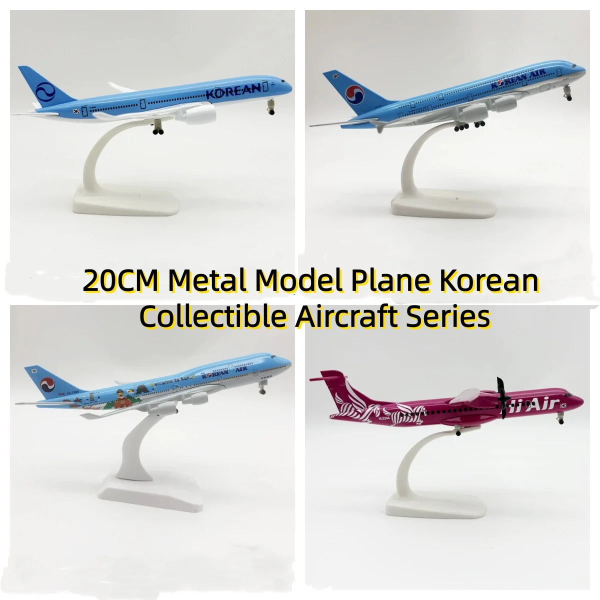 

Корейская модель самолета, серия b747 a350 a380, литой самолет из сплава, корейские Hi Air, детские игрушки, моделирование, сборный подарок