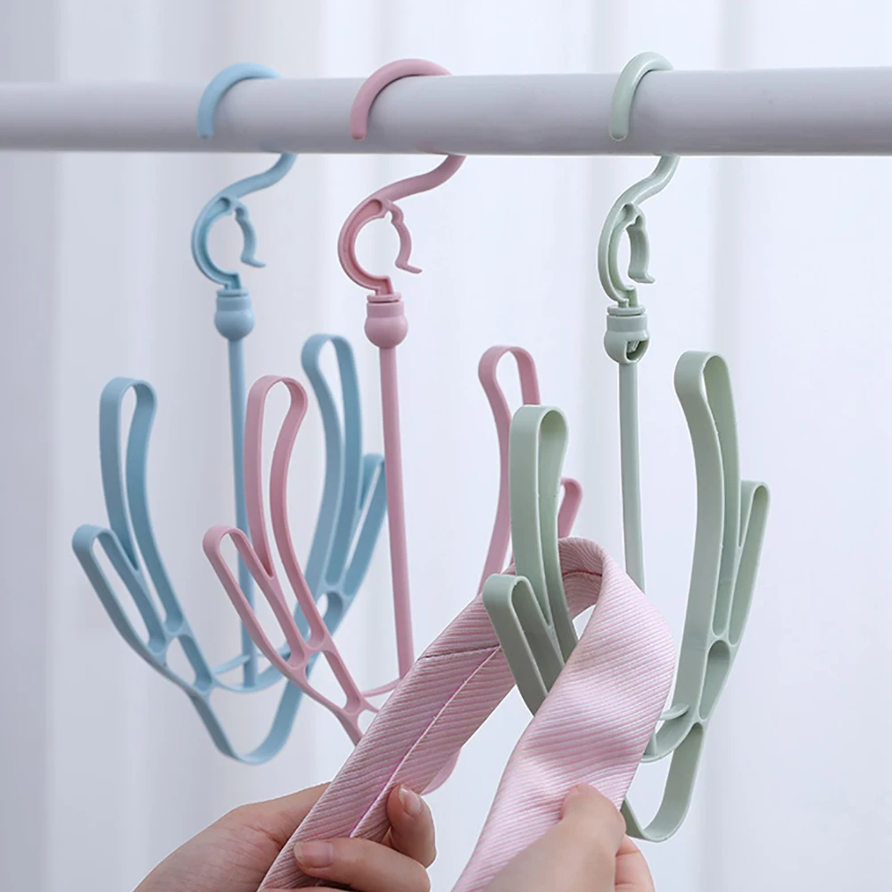 1pc Mini T Windproof Double Hook Multifunction Plastic Material for Balcony Hanger Shoe Rack Hanging